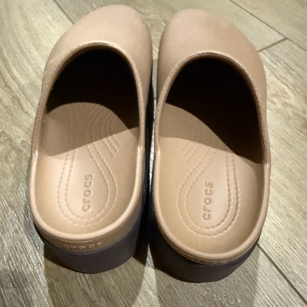 CROCS Brown Platform Clogs - image 2